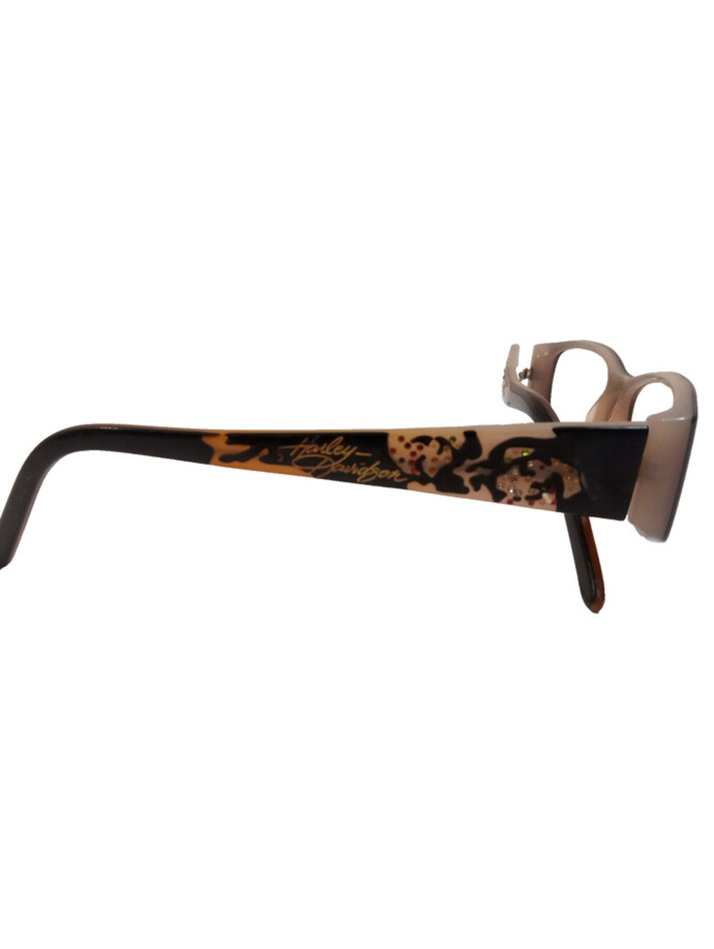 Harley Davidson Eyeglass Frames ONLY Womens HD 387 Black Eyebogo Kaylee 53-16 - Picture 7 of 9